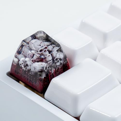 ULTRAEQUIP Artisan Keycaps Skull Resin Skull keycap ESC Custom 1U SA Prolfile Handmade Keycaps for MX Switch Mechanical Keyboards Key Cap - Image 2