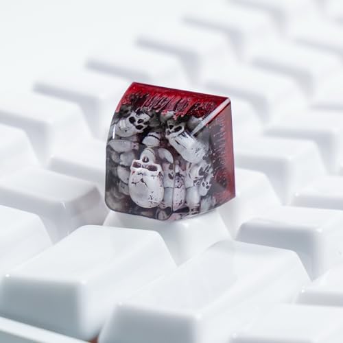 ULTRAEQUIP Artisan Keycaps Skull Resin Skull keycap ESC Custom 1U SA Prolfile Handmade Keycaps for MX Switch Mechanical Keyboards Key Cap - Image 4