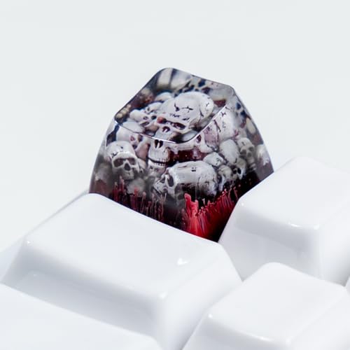 ULTRAEQUIP Artisan Keycaps Skull Resin Skull keycap ESC Custom 1U SA Prolfile Handmade Keycaps for MX Switch Mechanical Keyboards Key Cap - Image 3