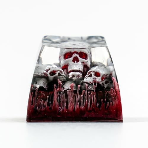 ULTRAEQUIP Artisan Keycaps Skull Resin Skull keycap ESC Custom 1U SA Prolfile Handmade Keycaps for MX Switch Mechanical Keyboards Key Cap - Image 1