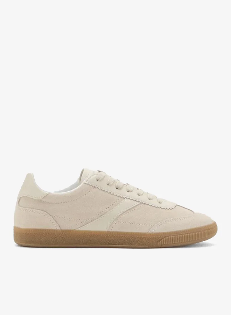 MANGO Leather mixed sneakers