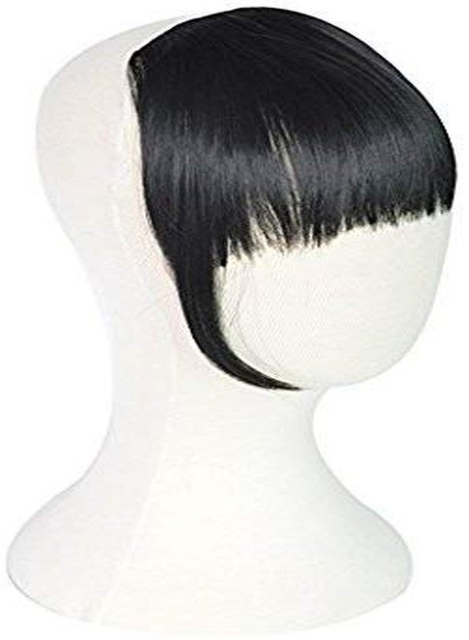 AASA Hair Extension One Piece in Fringe Bangs Hairpiece Synthetic Hair Accessories for Women and Girls Pack of 1 (Clips Fringe, Natural Black Brown) - Image 4