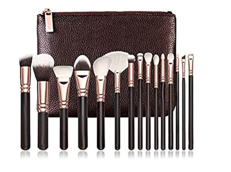 15Pcs Makeup Brushes Set Eye Shadow Foundation Powder Eyeliner Eyelash Lip Make Up Brush Cosmetic Beauty Tool mm