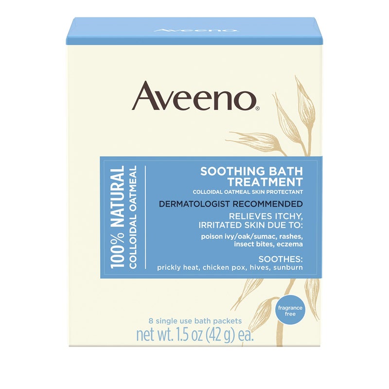 Aveeno Soothing Oatmeal Bath Treatment 8 ct, 3pk - Image 1