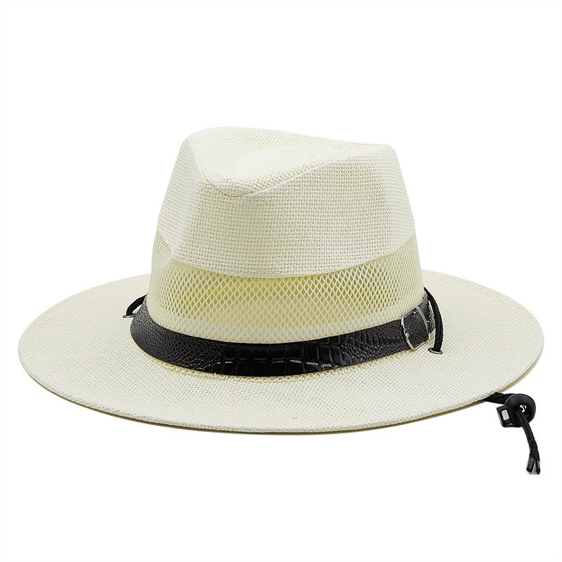 Fedora New Spring Summer Western Unisex Painted Cowboy Straw Outdoor Beach Sun Protection Tibetan Hat - Image 3