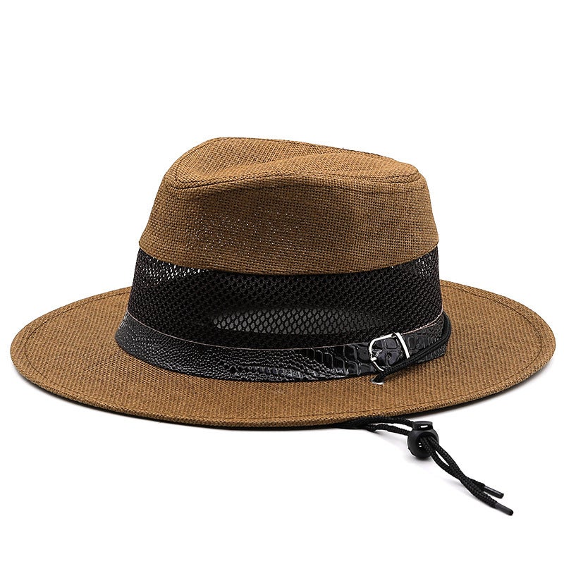 Fedora New Spring Summer Western Unisex Painted Cowboy Straw Outdoor Beach Sun Protection Tibetan Hat - Image 4