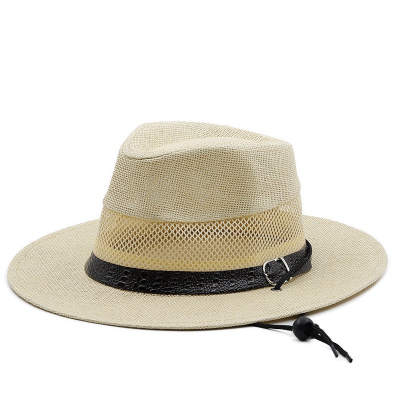 Fedora New Spring Summer Western Unisex Painted Cowboy Straw Outdoor Beach Sun Protection Tibetan Hat - Image 1