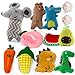AZOFFYIU Cat Toys Interactive Cat Toy for Indoor Cats Soft and Durable Crinkle Sound Catnip Toys Catnip Filled Mouse Cat Teething Chew Toy Pack of 12 002 Large - Image 3