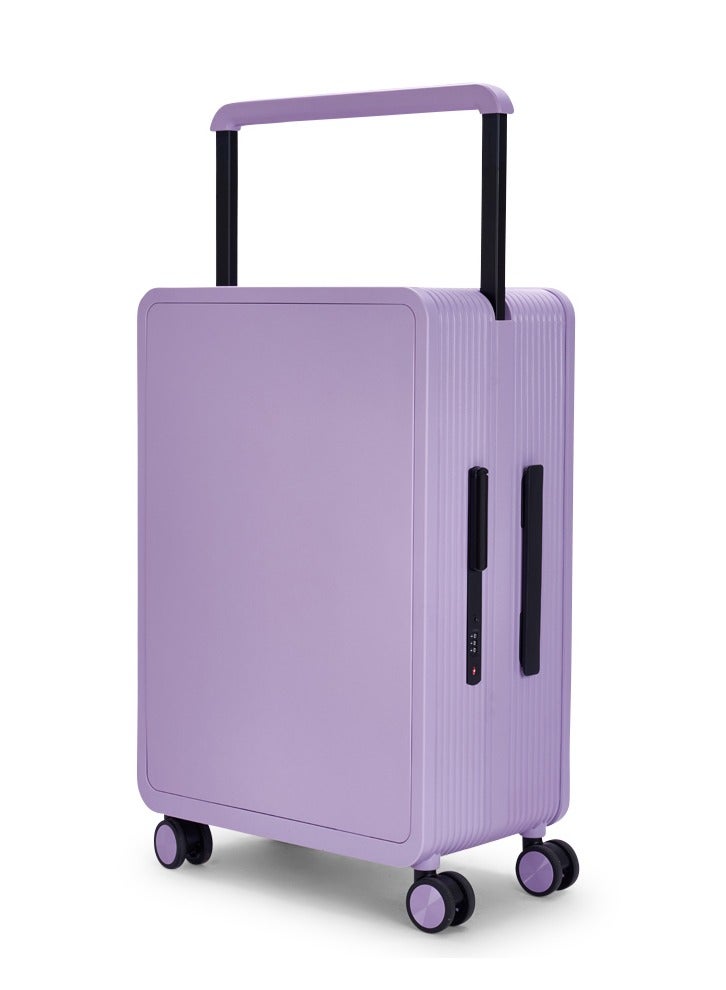 LIMRA Travel Bag It contains two compartments From Limra Made Of PC Cabin Carry Check-In Luggage Trolley Size 20 inch Color Purple - Image 2