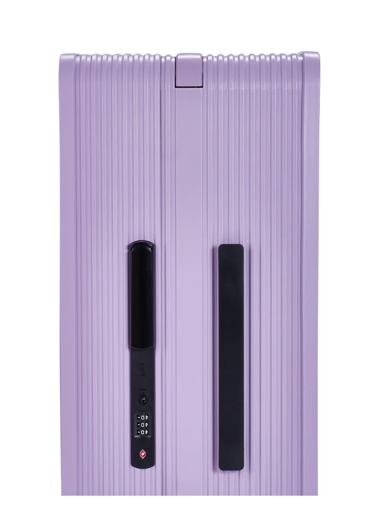 LIMRA Travel Bag It contains two compartments From Limra Made Of PC Cabin Carry Check-In Luggage Trolley Size 20 inch Color Purple