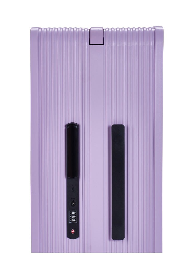 LIMRA Travel Bag It contains two compartments From Limra Made Of PC Cabin Carry Check-In Luggage Trolley Size 20 inch Color Purple - Image 5