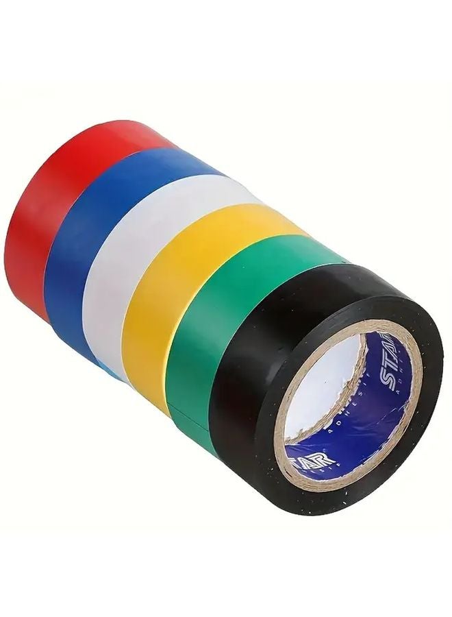 Premium Electrical Insulating Tape Flame Retardant 4pcs Random Color Indoor Outdoor Use - Image 2