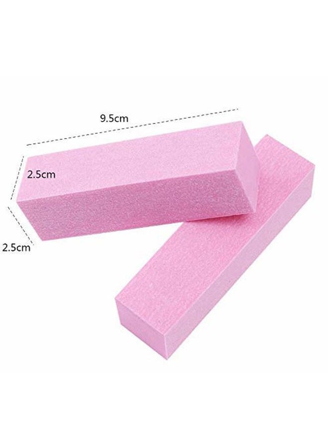 ONWON 6 Pcs Nail File And 6 Pcs Buffer,Professional Double Sided 100/180 Grit Nail Files Sanding Nail Polisher Art Pedicure Manicure Nail Files Manicure Kit Rectangular Art Care Buffer Block Tools - Image 4
