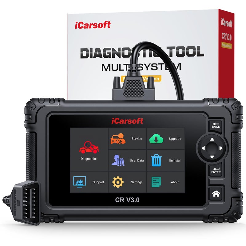 iCarsoft Bidirectional OBD2 Scanner Diagnostic Tool iCarsoft CR V30 Vehicle Scan Tool 45 Reset38 Extra ServicesAll System Active Test Code Reader Auto VIN Free Update