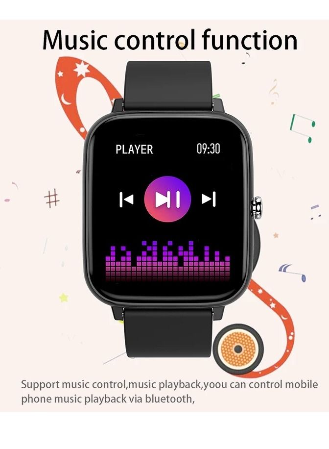 ارواق P6 ساعة ذكية النساء الرجال جهاز تعقب للياقة البدنية معدل ضربات القلب بلوتوث دعوة سوار مقاوم للماء معصمه لالروبوت IOS - Image 4