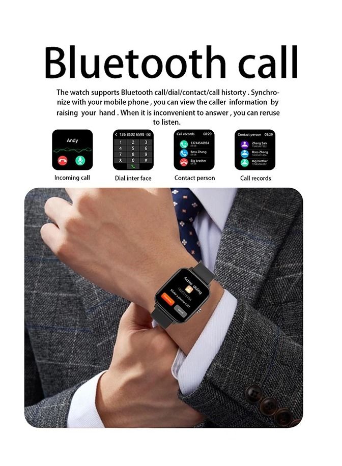 ارواق P6 ساعة ذكية النساء الرجال جهاز تعقب للياقة البدنية معدل ضربات القلب بلوتوث دعوة سوار مقاوم للماء معصمه لالروبوت IOS - Image 2