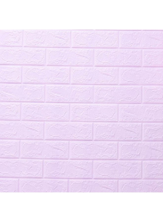 70cm*1m Solid Color Brick Pattern Self-adhesive Foam Soft Pack Anti-collision 3d Stereo Wall Paste Wallpaper 