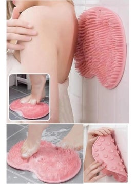 MAİN SHOP Main Shop Suction Cup Bath Brush Massage Pad Back Foot Bath Washcloth  - Image 1