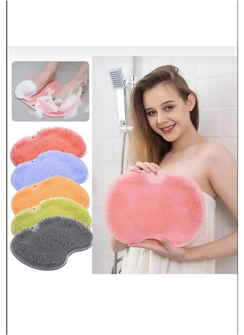 MAİN SHOP Main Shop Suction Cup Bath Brush Massage Pad Back Foot Bath Washcloth  - Image 2