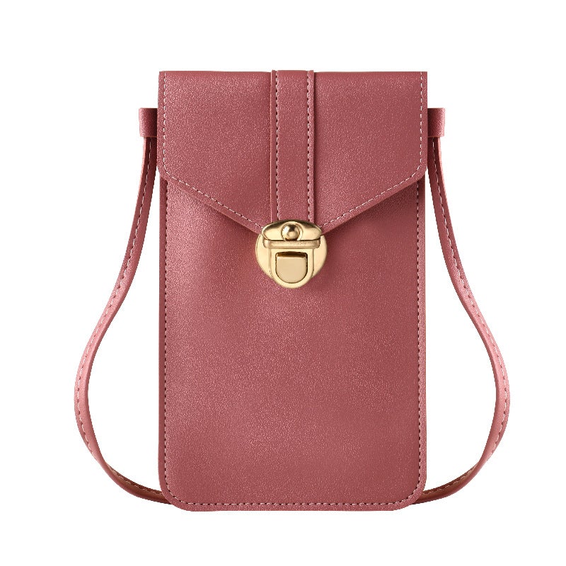 New Mobile Phone Bag Women'S Fashion Mini Female Student Korean-Style All-Match Coin Purse Transparent Touch Screen Small Bag Crossbody Bag - Image 1