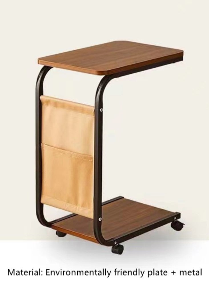Kutis 1-Piece Removable Sofa Table Coffee Table Side Table Brown/Black 45x28x65 Centimeter  - Image 5