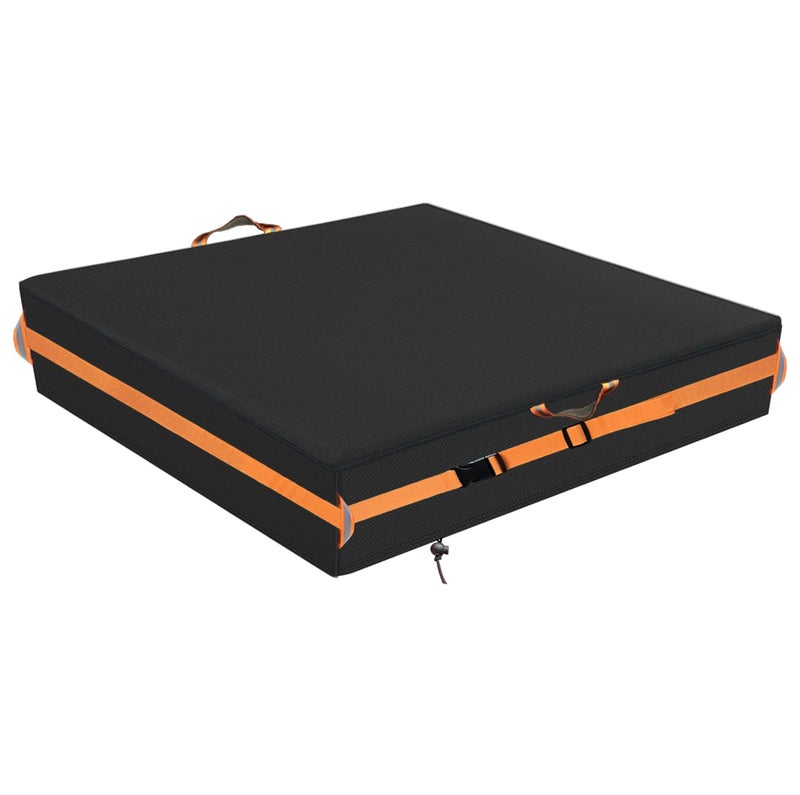 NGB Sandbox Cover Square Sandbox Cover Waterproof Outdoor Toddlers Sand Box Covers for Sand Protection 97 L97 W11 HBlack - Image 2