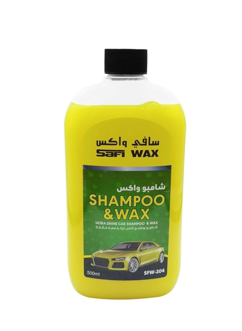Safi WAX Car Shampoo And Wax Polish 500 ML 