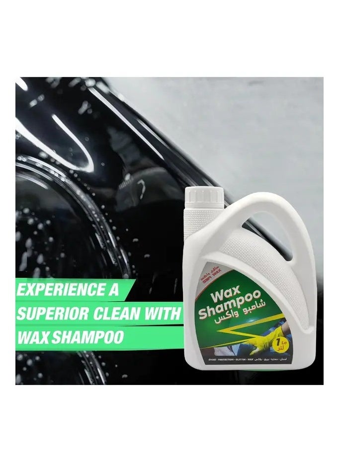 سافي واكس شامبو واكس ملمع للسيارة منظف شمع غسيل السيارات فائق الرغوة للسيارات والدراجات النارية بلمسة نهائية لامعة 1 لتر - Image 3