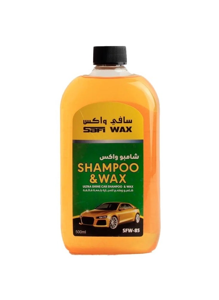 Safi WAX Car Shampoo And Wax Polish 500 ML 