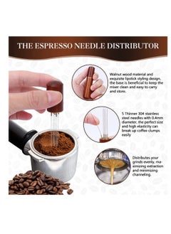 XiuWoo 23 PCS Coffee Tamper Set, Espresso Accessories Kit Barista Kit, with Espresso Tamper 51mm, Coffee Stirrer, Frothing Pitcher, Tamper Mat, Latte Art Pen, Sandalwood Tamper for Espresso Machine  - Image 4