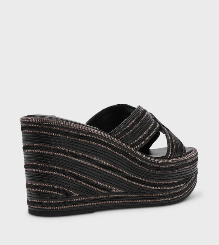 ستيف مادن Justice Open Toe Wedge Sandals