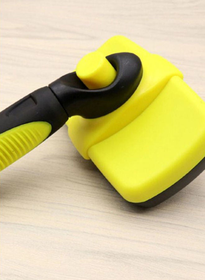 NIBEMINENT Self Cleaning Slicker Brush Comb Yellow/Black 23centimeter - Image 2