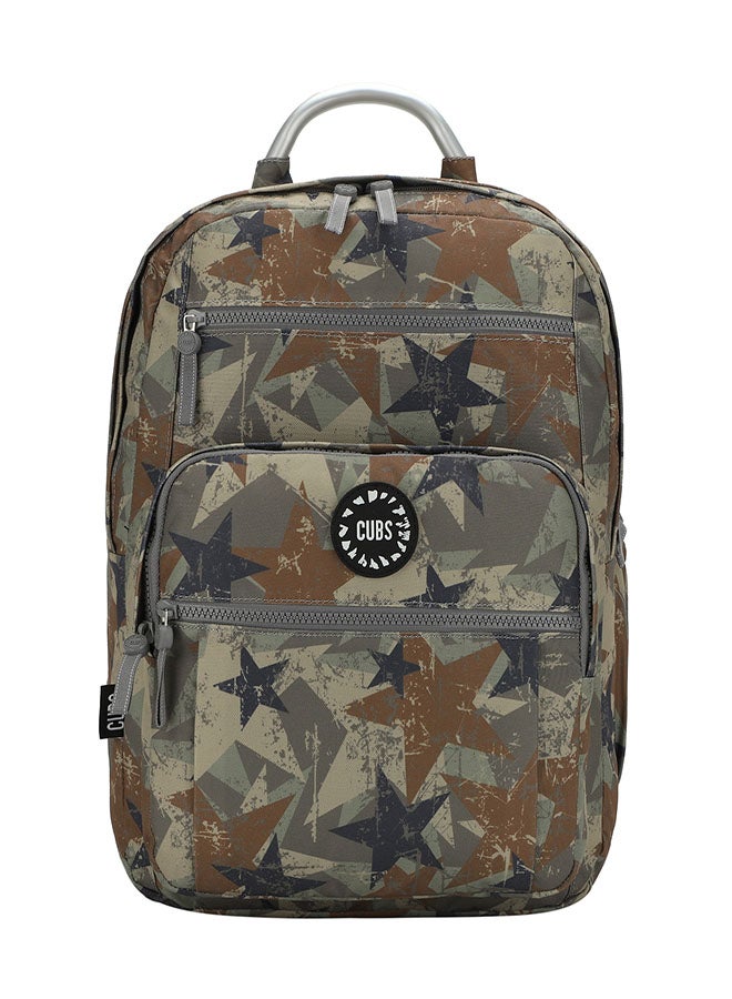 CUBS Star Print Waterproof Kids 36L Backpack with zip closure Ideal for 8-15 years age group, Compatible with 15" Laptop - Image 1