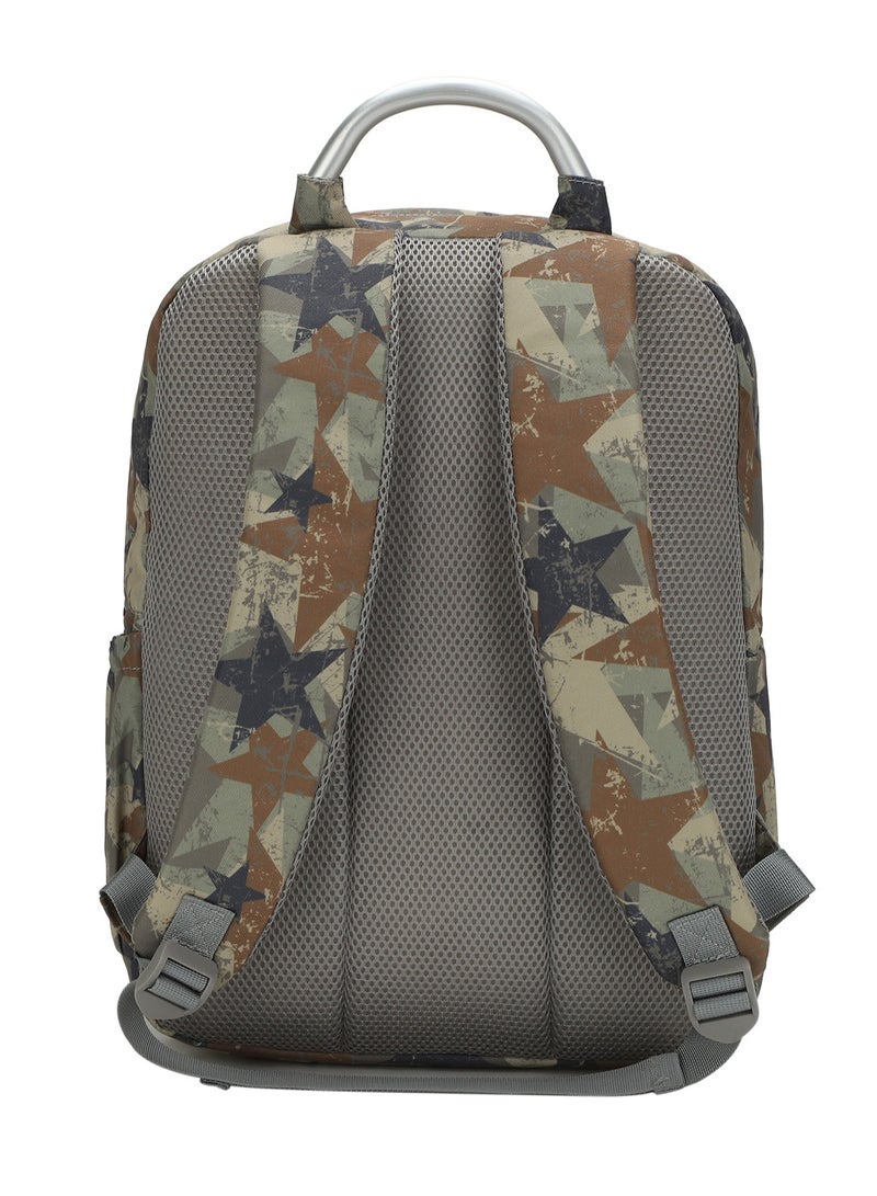 CUBS Star Print Waterproof Kids 36L Backpack with zip closure Ideal for 8-15 years age group, Compatible with 15" Laptop - Image 3