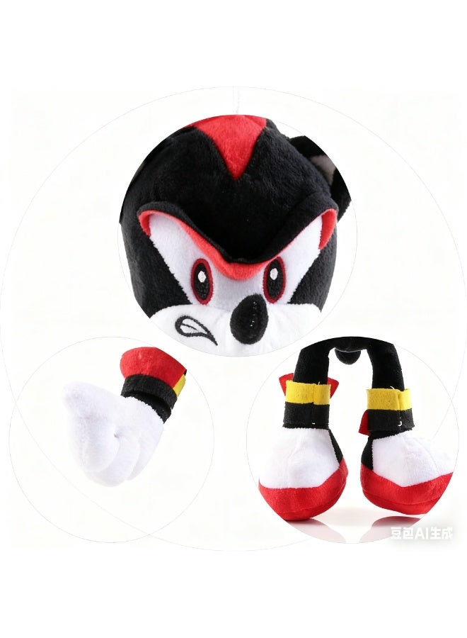 HALAMODO Standing Shadow the Hedgehog Adorable Plush Toy - Soft Doll for Indoor Decoration, an Essential Office Stress - Reliever, 27cm - Image 2
