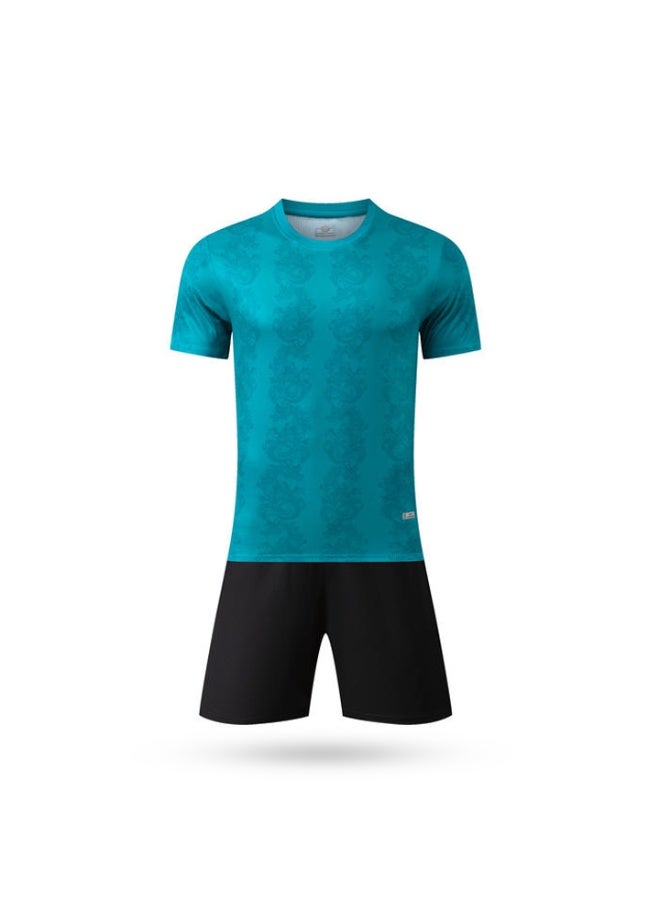 أتش برو قميص تدريب كرة القدم المخصّص إتش إم سبورتس آيرون سايد برو HMSYL9253 | باللون الأزرق | مع تخصيص اسم الفريق والرقم والشعار. - Image 2