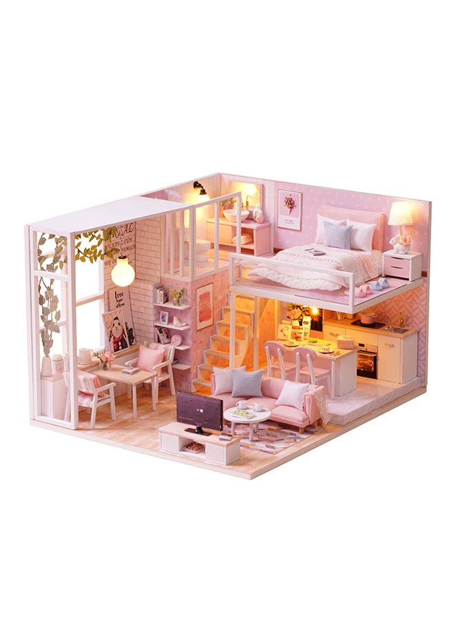 Realistic Mini 3D Diy Craft Miniature Dollhouse With Furniture Wooden House Room Toy Kit For Kids  - Image 2