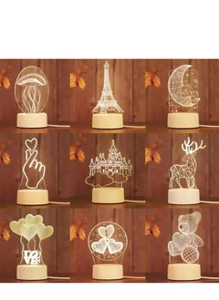 Plan A Creative 3D LED Lamp – Desk Decor Table Lamp Bedroom Creative Night Light for Kids Adults Birthday Holiday Gifts for Boys Girls (Bear)  - Image 3