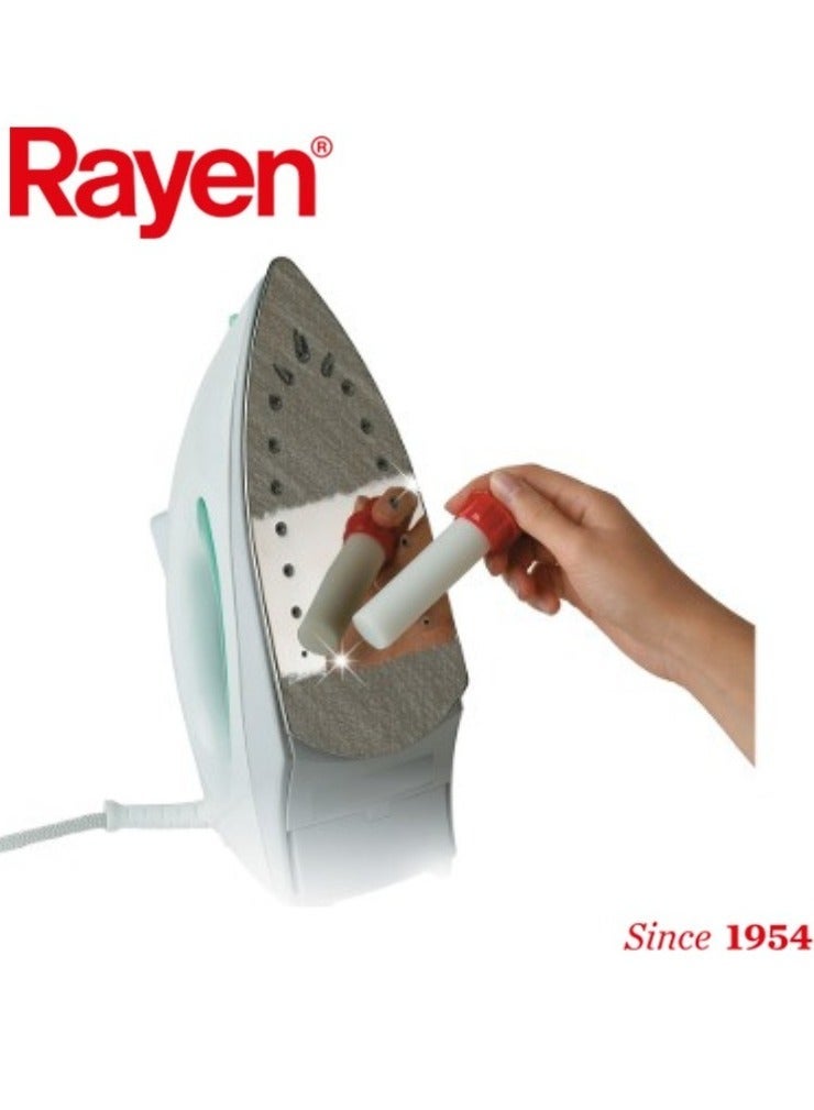 Rayen Iron Cleaner Stick – Removes Burn Marks & Residue Instantly, Restores Iron Soleplate Shine – White 6163.01. - Image 1