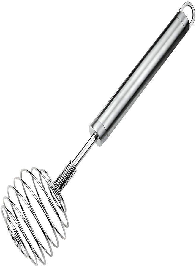 INKIES Handheld Steel Wire Egg Whisk Hand Egg Mixer Eggbeater Whisking Blender Stirring Beater Milk Cream Frother Flour Stirrer for Family Restaurant Kitchen - Image 1