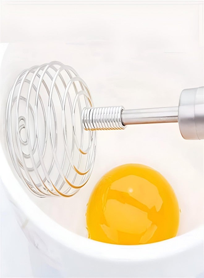 INKIES Handheld Steel Wire Egg Whisk Hand Egg Mixer Eggbeater Whisking Blender Stirring Beater Milk Cream Frother Flour Stirrer for Family Restaurant Kitchen - Image 2