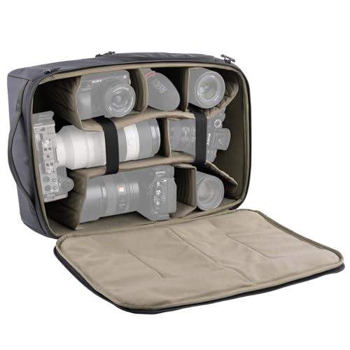 PGYTECH Large Camera Insert Bag Waterproof Lens Pouch for Photographers and Traveler Lightweight DSLRSLR Lens Carring Case with Thicken Partition for CanonNikonSonyMirrorless Cameras - Image 1
