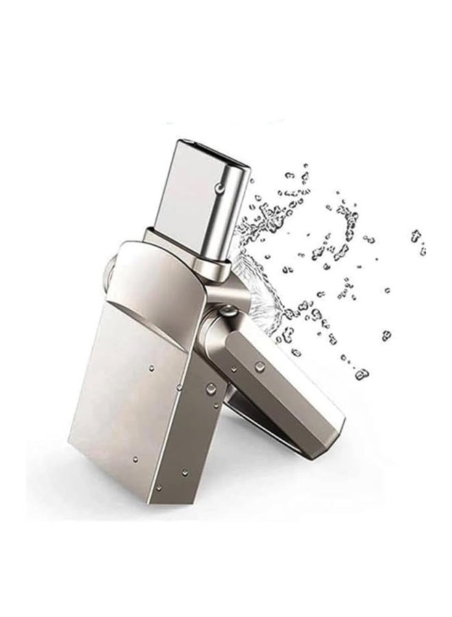 2TB Dual Connector USB Flash Drive - USB 3.0 & Type-C High-Speed Data Storage - Compact OTG Device for Smartphones, Tablets, PC - Alloy, Silver, Ultra-Fast 120MB/s Read Speed - Fetch 2TB ultra_ - Image 1