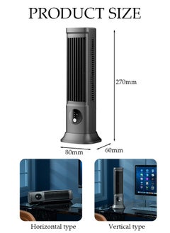 DUNISO Tower Fan for Bedroom,3 Speed Adjustable Vertical typehorizontal type dual-purpose Desk Fan, Bladeless Portable Fan for Bedroom Office Home  - Image 4
