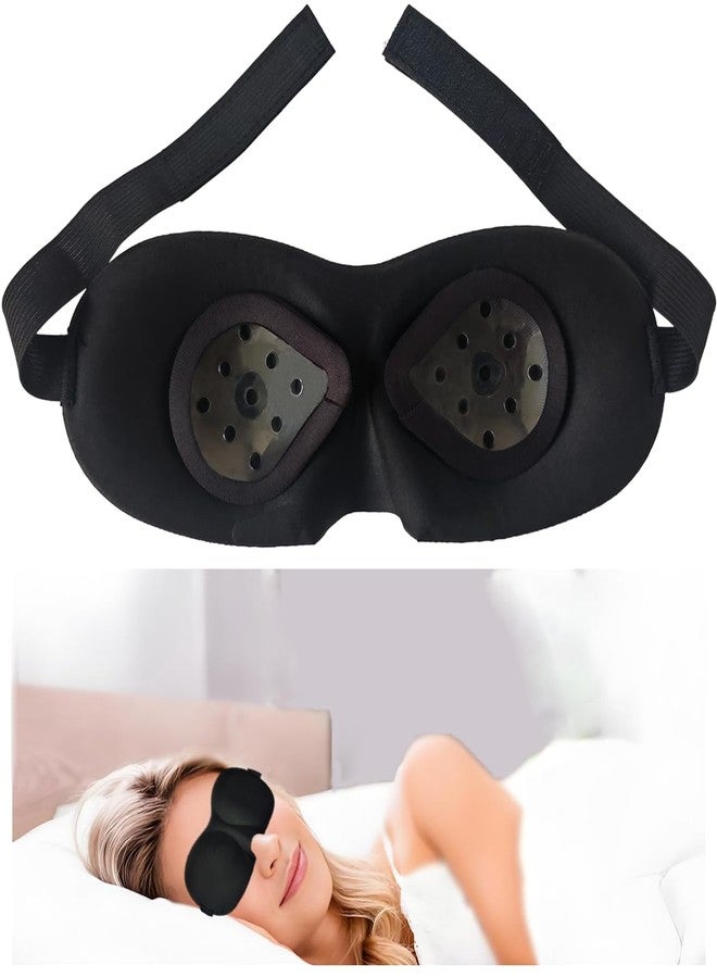 Toeloioh Eye Shield After Cataract Surgery, Cataract Sleep Mask with Shield,Eye Surgery Recovery Equipment, Eyes Patch with Adjustable Elastic Strap (Black - Image 1