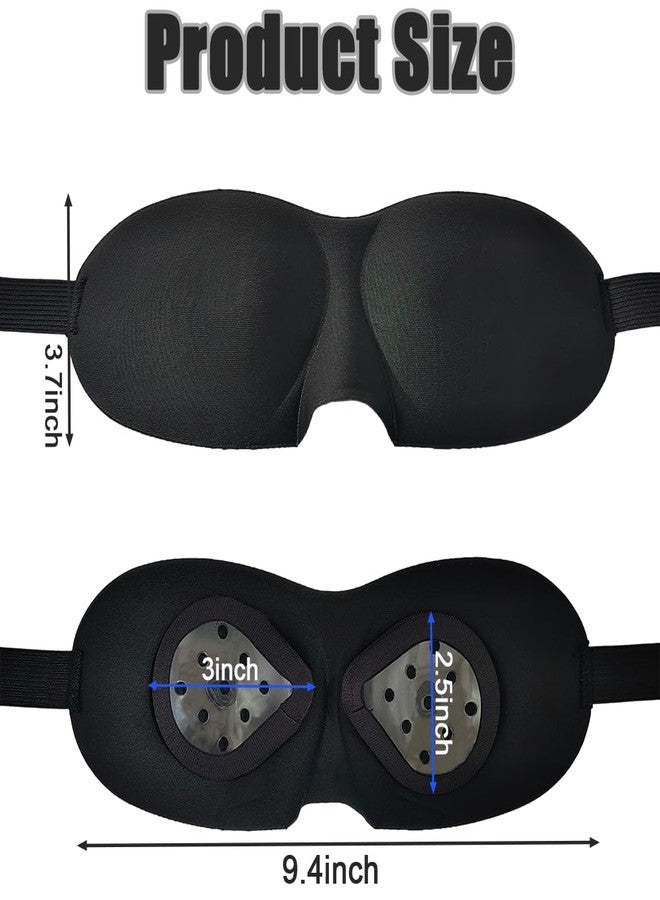 Toeloioh Eye Shield After Cataract Surgery, Cataract Sleep Mask with Shield,Eye Surgery Recovery Equipment, Eyes Patch with Adjustable Elastic Strap (Black - Image 2