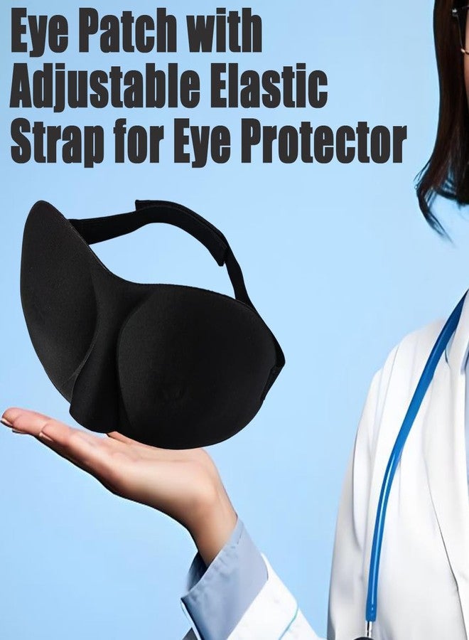 Toeloioh Eye Shield After Cataract Surgery, Cataract Sleep Mask with Shield,Eye Surgery Recovery Equipment, Eyes Patch with Adjustable Elastic Strap (Black - Image 4