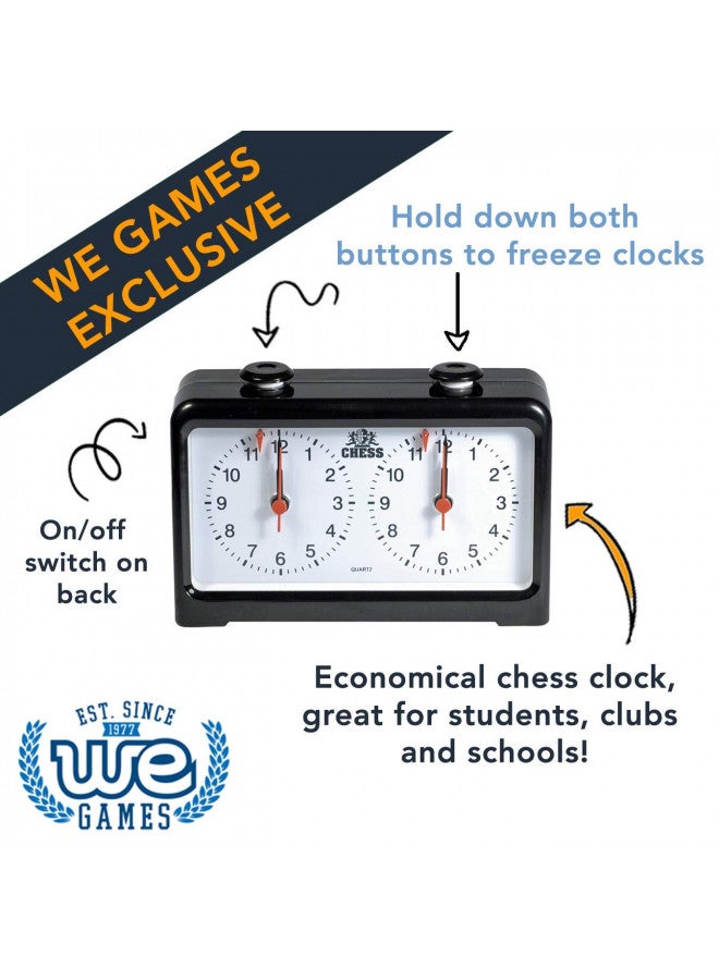 WE Games WE Games Royal Crest Analog Chess Clock/Timer by Wood Expressions  - Image 3