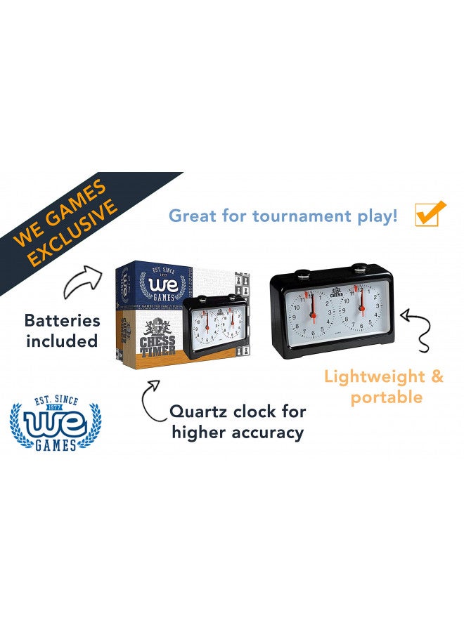 WE Games WE Games Royal Crest Analog Chess Clock/Timer by Wood Expressions  - Image 2
