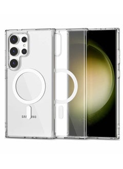SP Case Cover Clear for Samsung Galaxy S24 Ultra with Support Magsafe Charger Charging Thin Shockproof and Transparent Non-yellow Case  - Image 3
